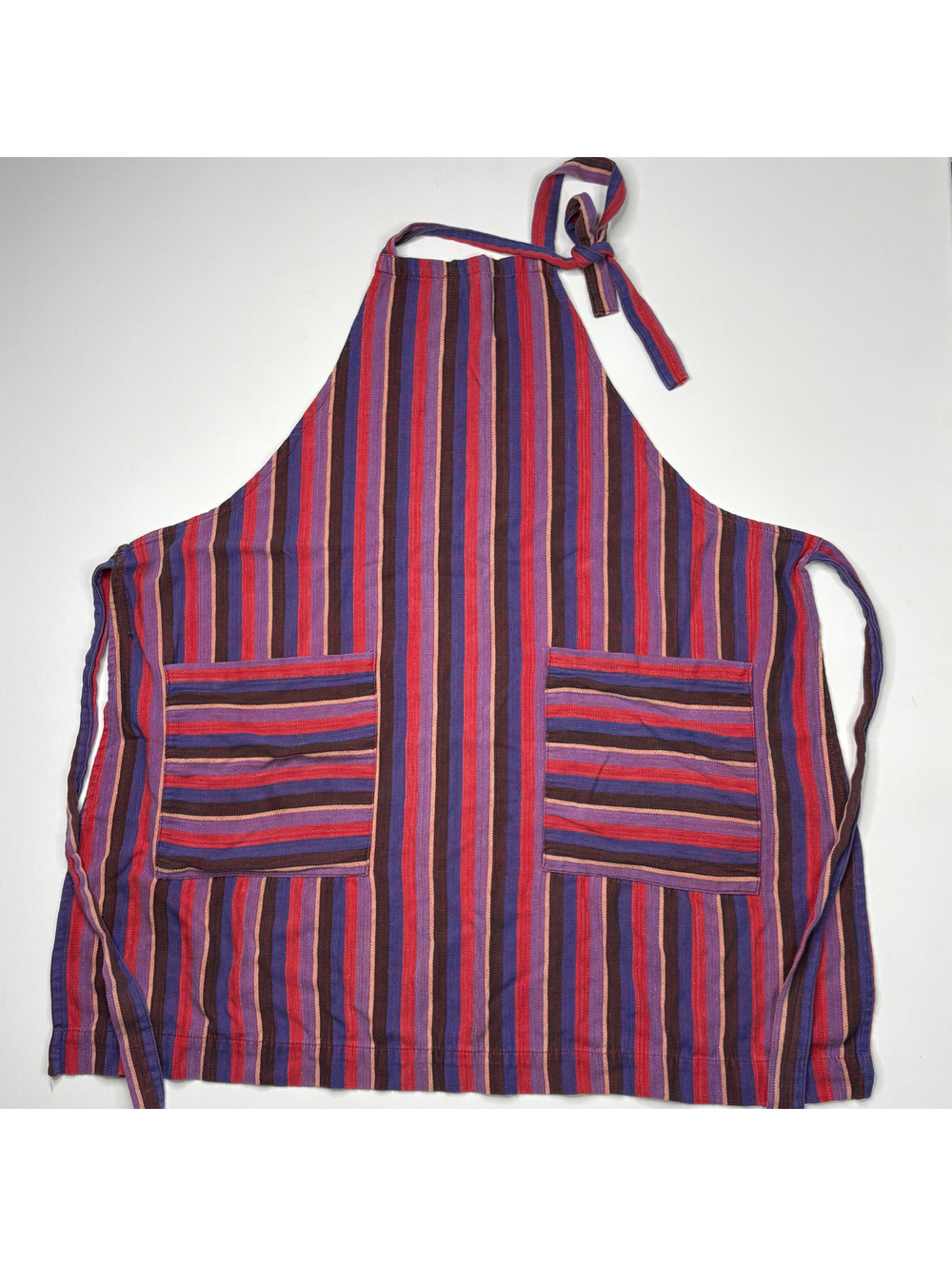 Vintage Guatemalan Woven Striped Apron